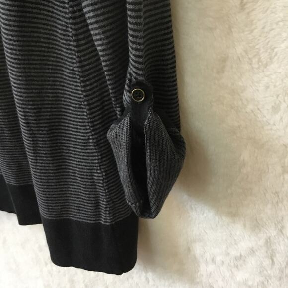 Banana Republic Gray Striped Open Cardigan - Picture 10 of 12